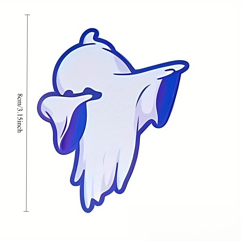 Tech Gear Accessories - 2pcs Dabbing Ghost Vinyl Sticker, Neon