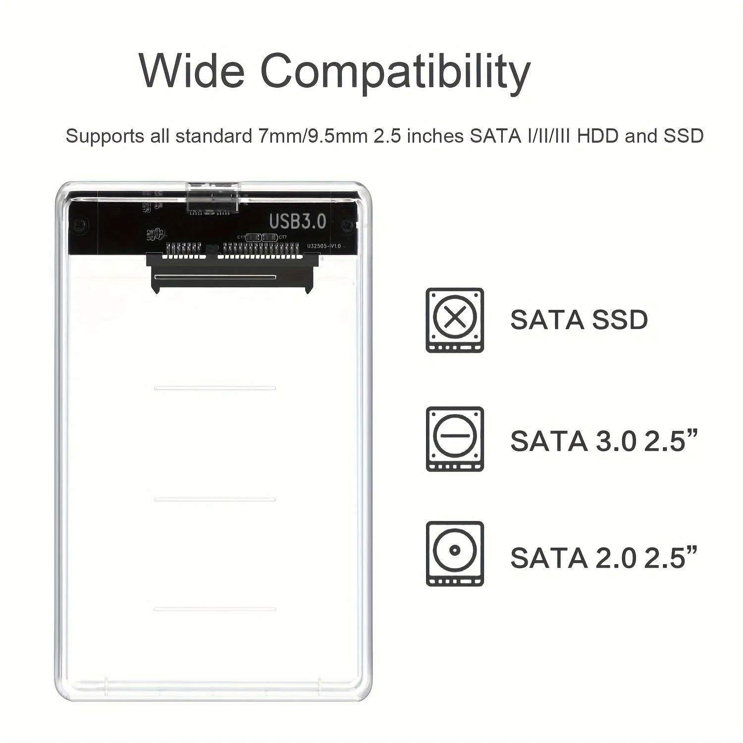 Transparent HDD Case HDD Enclo - Portable Ssd Enclosure 评论和价格