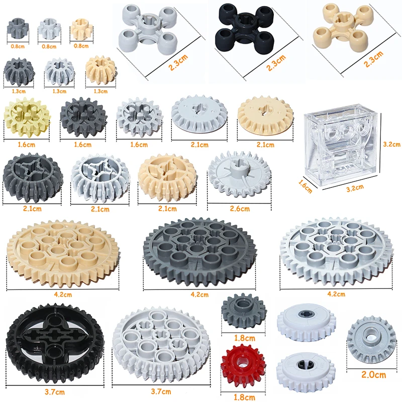 MOC Technical Parts Gear Bulk  - Tech Accessories Brands 评论和价格