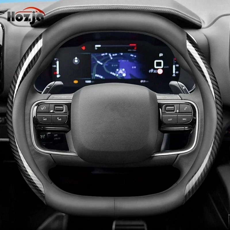 Leather Car Steering Wheel Cov - Tech Accessories Hub 评论和价格