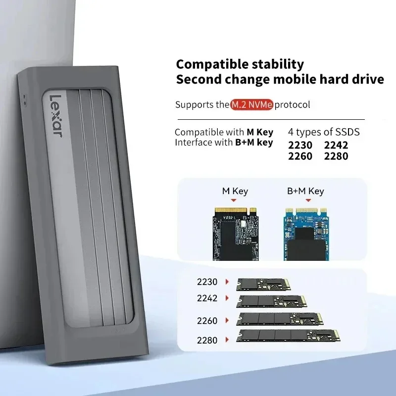 USB3.2 Gen2 M.2 NVMe SSD Enclo - Portable Ssd Enclosure 评论和价格