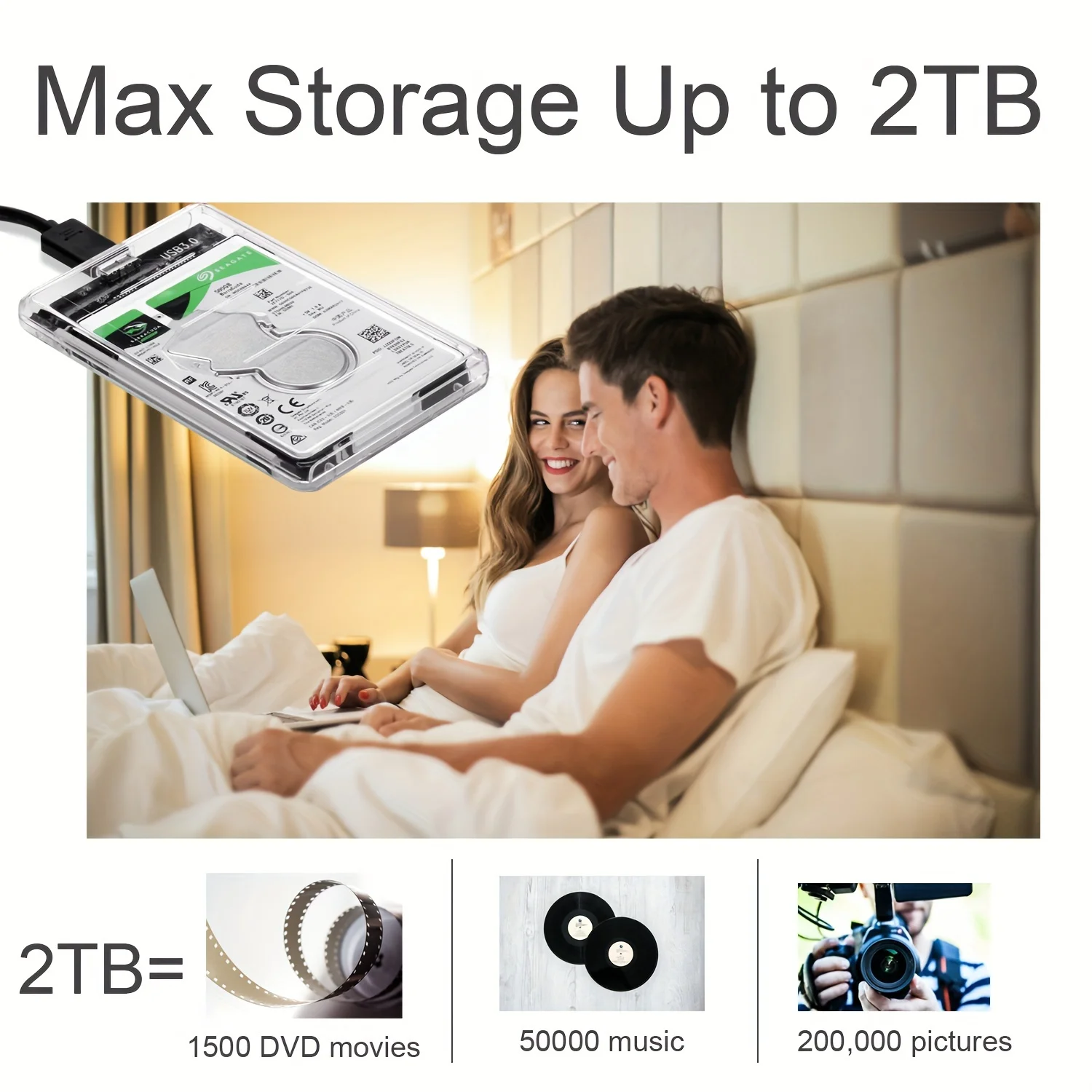 Transparent 2.5 Inch HDD Enclo - Portable Ssd Enclosure 评论和价格