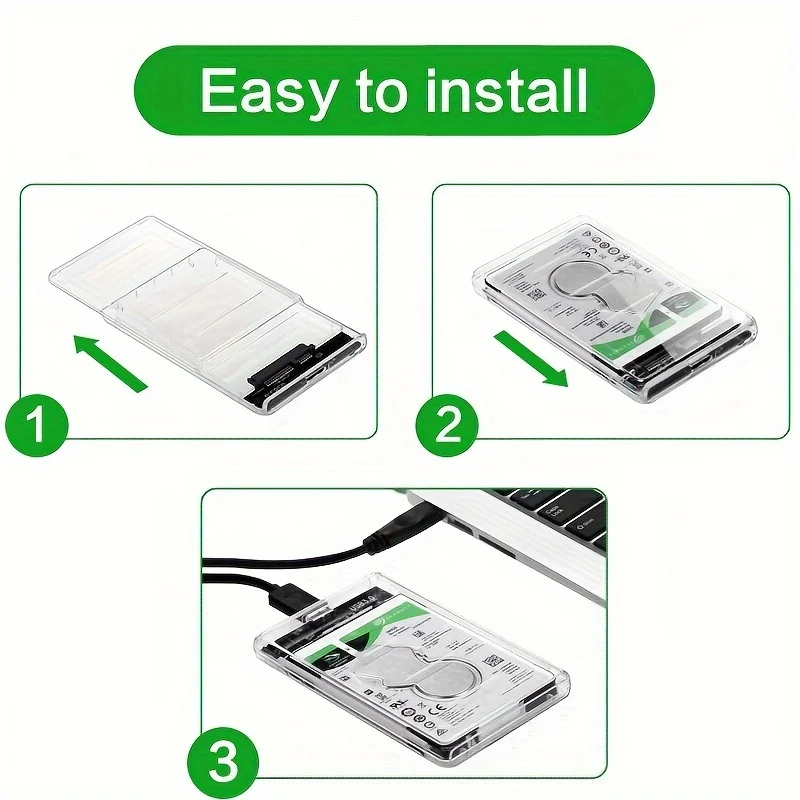 Transparent 2.5 Inch HDD Enclo - Portable Ssd Enclosure 评论和价格