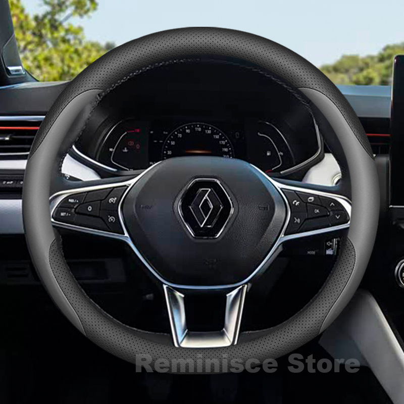 Leather Car Steering Wheel Cov - Tech Accessories Hub 评论和价格