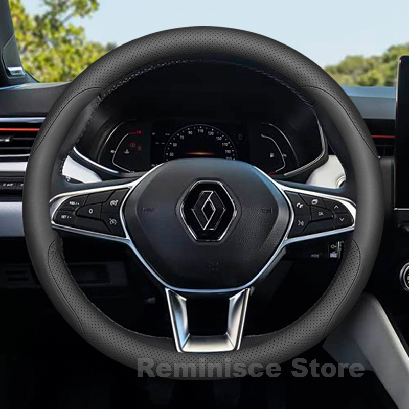 Leather Car Steering Wheel Cov - Tech Accessories Hub 评论和价格